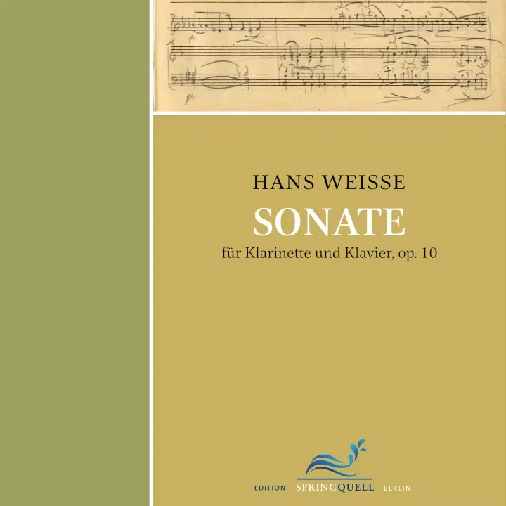 Hans Weisse – Sonate für Klarinette und Klavier op. 10 (Notenausgabe)