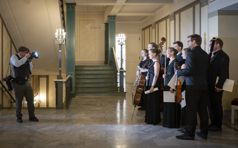 Das Berolina Ensemble beim Pressetermin zur Verleihung des OPUS Klassik 2019